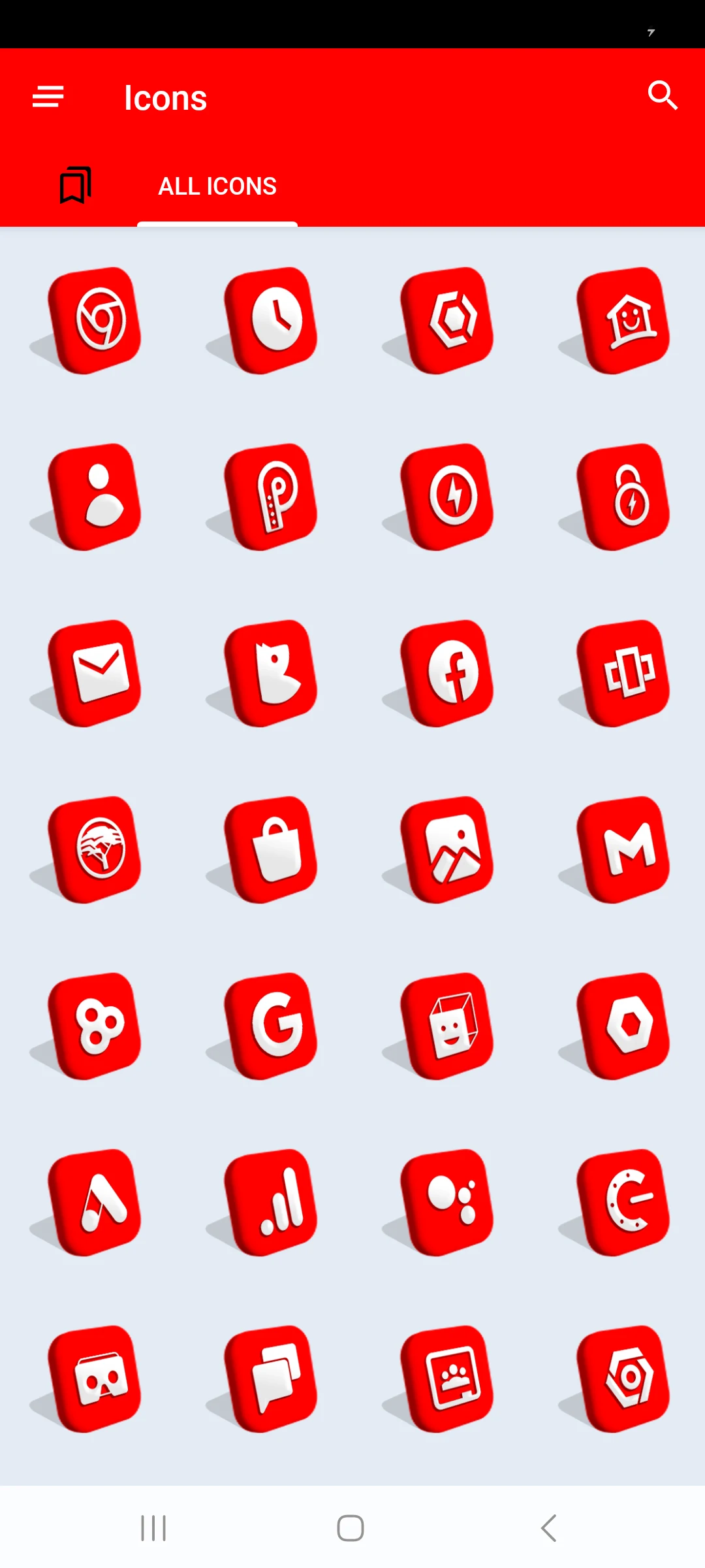 4D Red Icon Pack screenshot