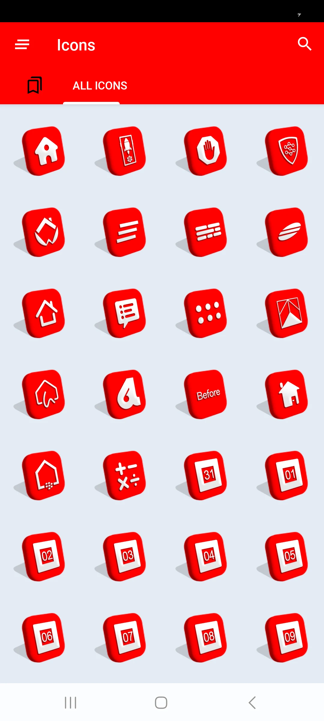 4D Red Icon Pack screenshot